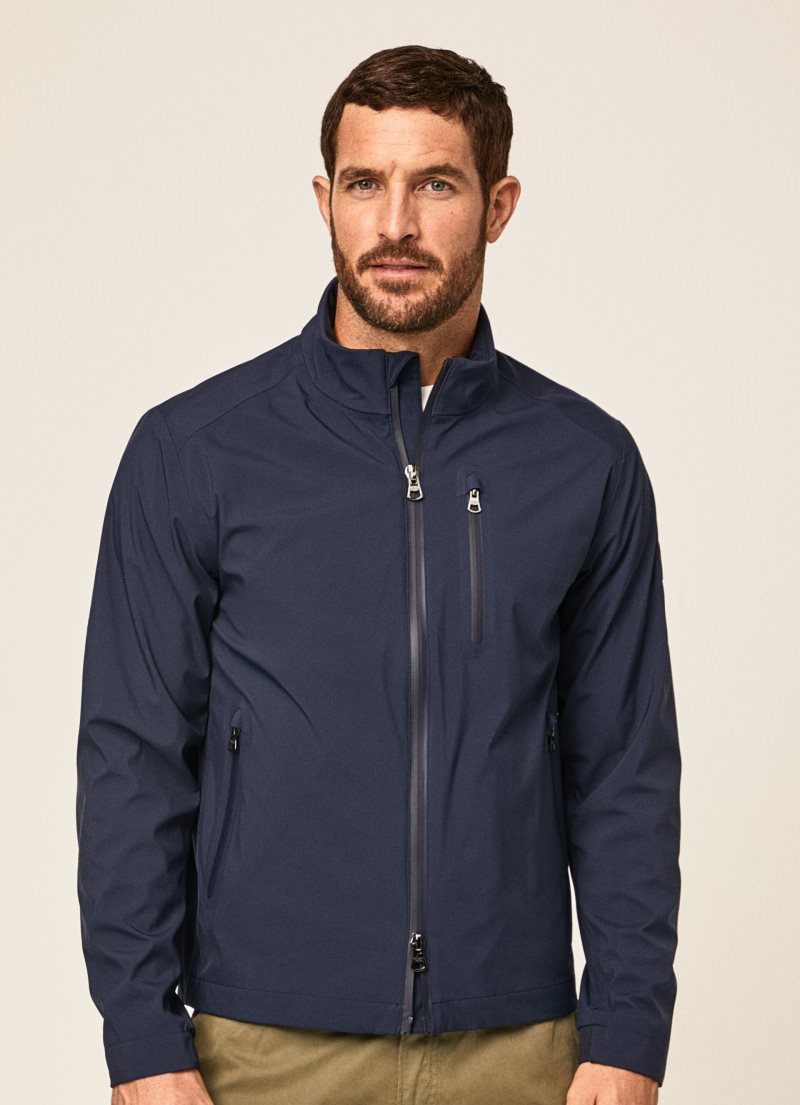 Hackett Softshell Jacka Herr Marinblå | LOTAMZ-198