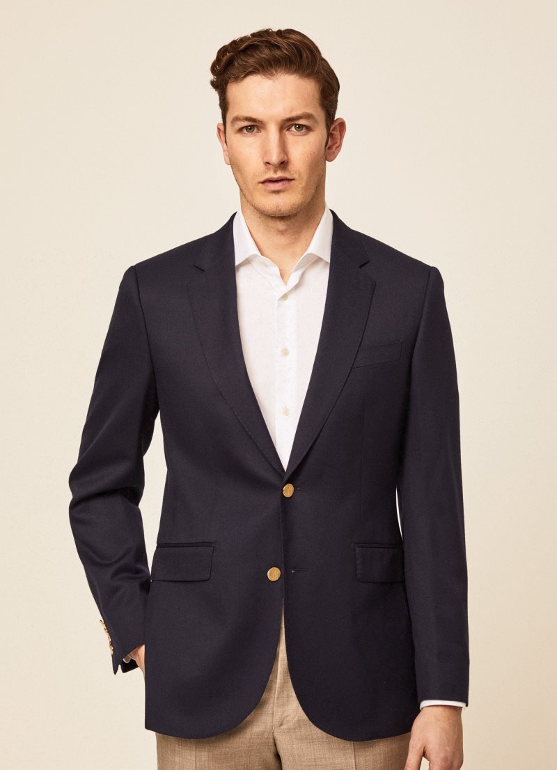 Hackett Ull Blazers Herr Marinblå | CALOUR-975