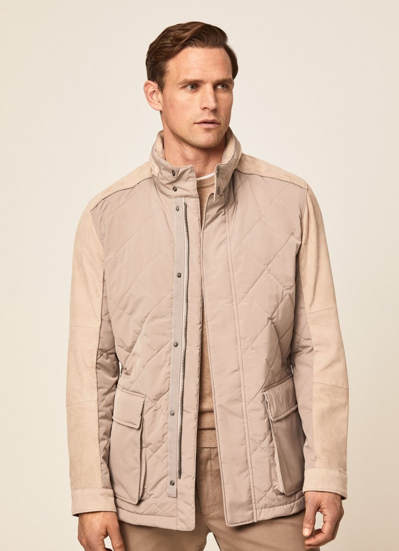 Hackett Vatten Resistant Quiltad Jacka Herr Grå | QDKIUW-965