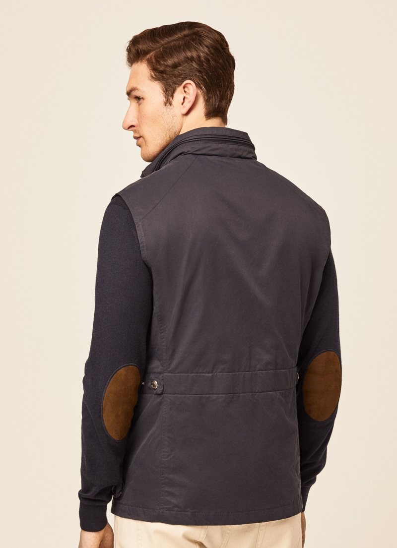 Hackett Velo Zip Gillet Väst Herr Marinblå | OGNXYQ-063